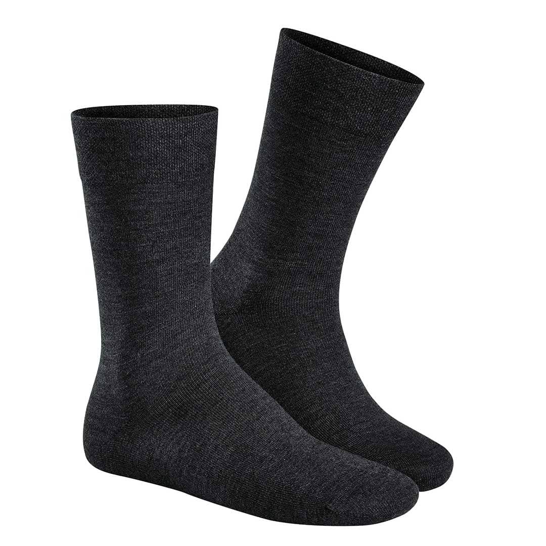 HUDSON Herren RELAX WOOLMIX CLIMA -  39/42 - Herren Socken aus einem Mix aus Baum- und Schurwolle - Black (Schwarz)