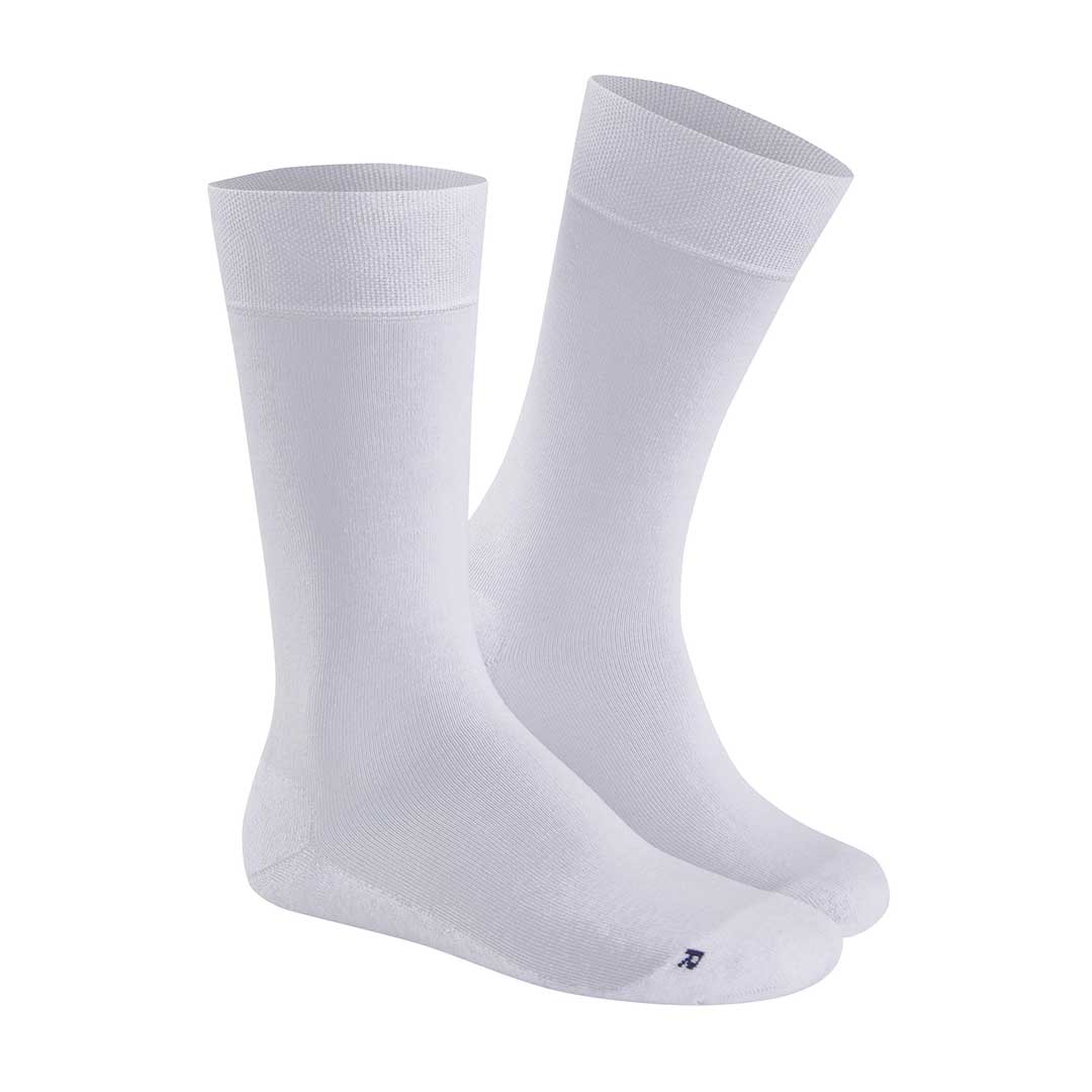 HUDSON Herren AIR PLUSH -  39/42 - Sportliche Herren Socken mit anatomisch geformter Plüschsohle - White (Weiß)