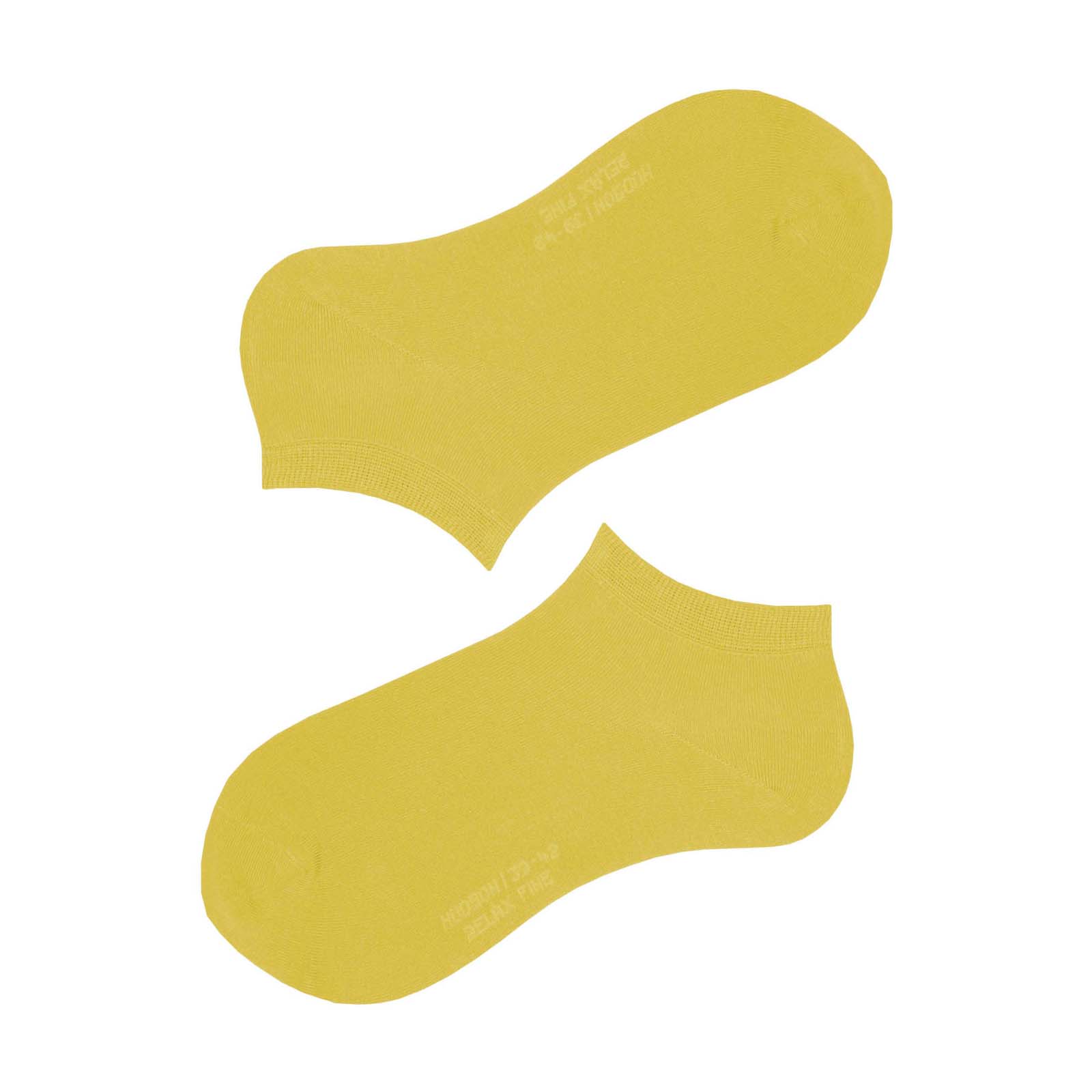 HUDSON Damen RELAX FINE -  35/38 - Sneaker Socken mit softer Qualität - Canary (Gelb)