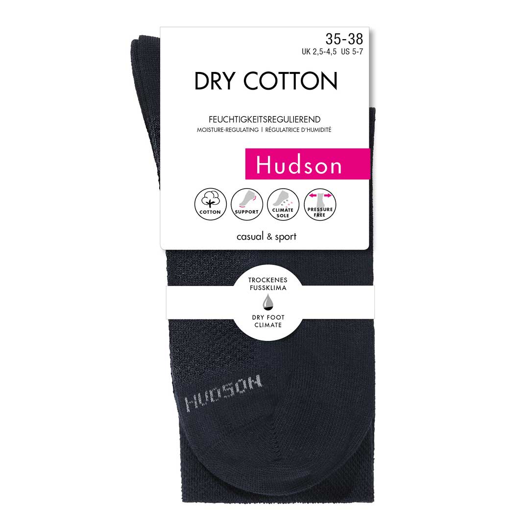 DRY COTTON - 3,15 € - Innovative Socken mit feuchtigkeitsregulierender  Funktion - HUDSON