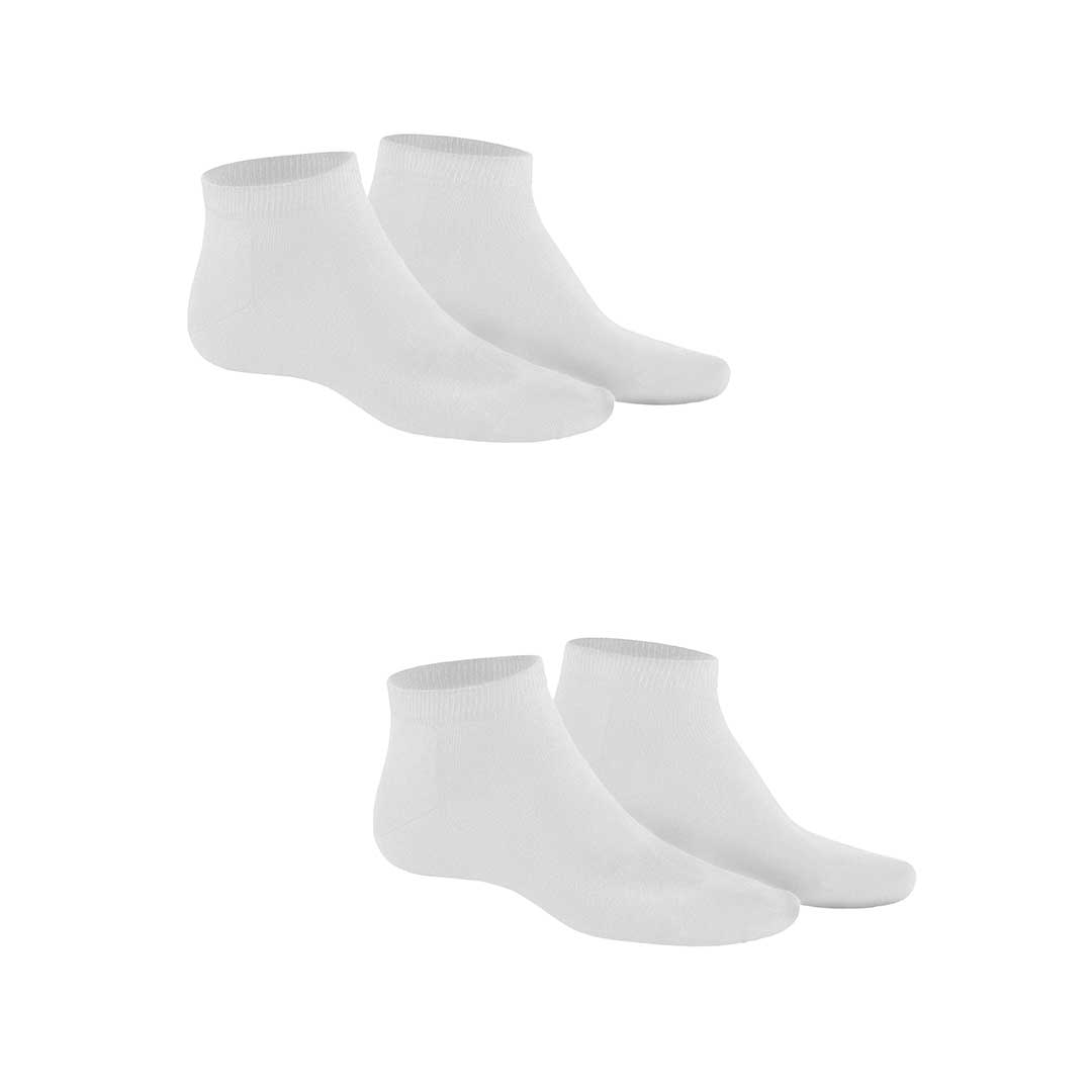 HUDSON Herren ONLY 2-PACK -  39/42 - Herren Sneaker Socken aus qualitativer Baumwolle im Doppelpack - White (Weiß)