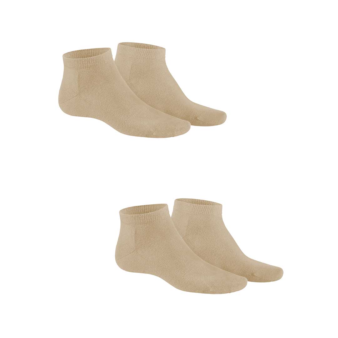 HUDSON Herren ONLY 2-PACK -  39/42 - Herren Sneaker Socken aus qualitativer Baumwolle im Doppelpack - Sisal (Hell Beige)