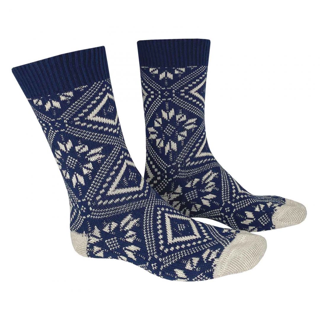 NORDIC  Herren Socken mit winterlichem Norweger-Muster - HUDSON