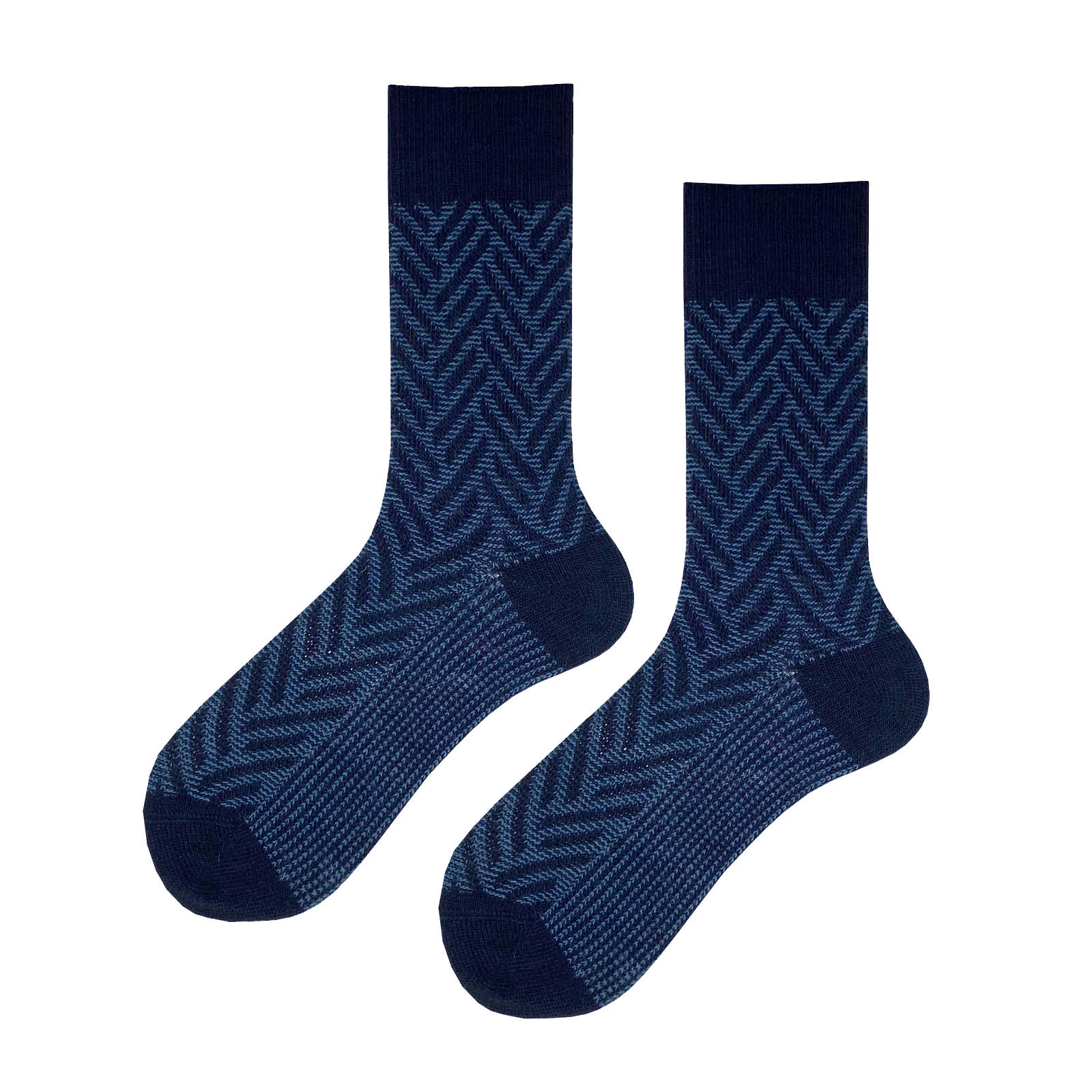 HUDSON Herren ARROW -  39/42 - Herren Socken mit klassischer  winterlicher Musterung - Marine (Blau)
