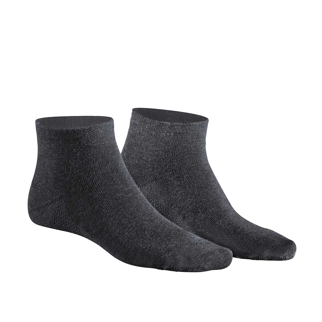 HUDSON Herren DRY COTTON -  39/42 - Feuchtigkeitsregulierende Herren Sneaker Socken - Grau-mel. (Grau)