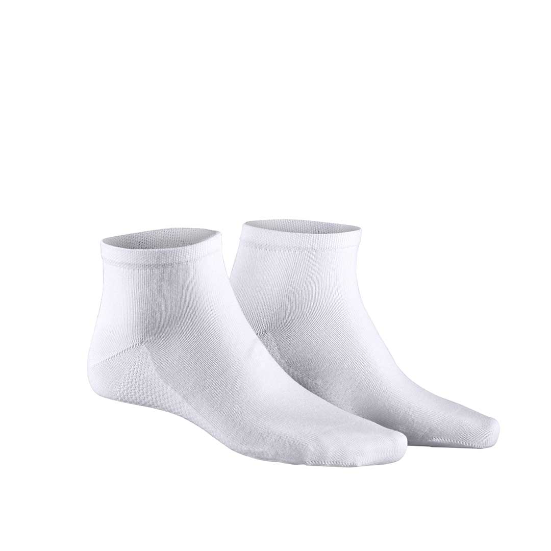 HUDSON Herren DRY COTTON -  39/42 - Feuchtigkeitsregulierende Herren Sneaker Socken - White (Weiß)