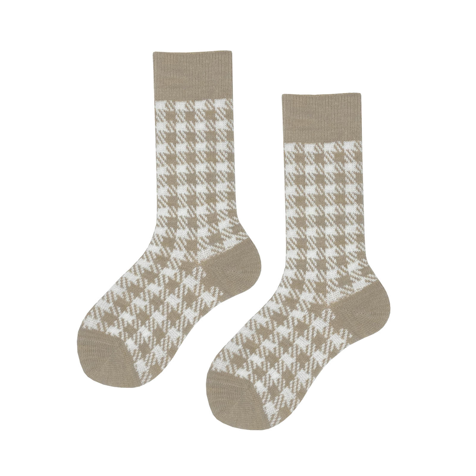 HUDSON Damen GLENCHECK -  35/38 - Socken mit klassischer Glencheck-Musterung - Torf-mel. (Braun)