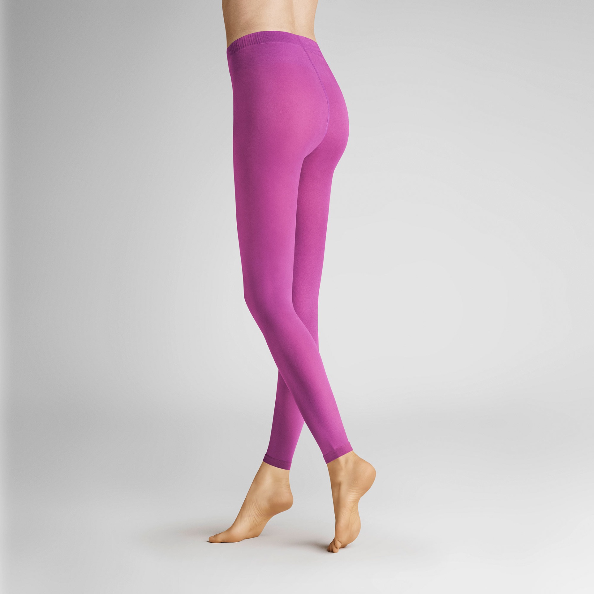 HUDSON Damen MICRO 50 -  44/46 - Semi-blickdichte Leggings mit ebenmäßiger Optik - Fuxia 0103 (Pink/Violett)