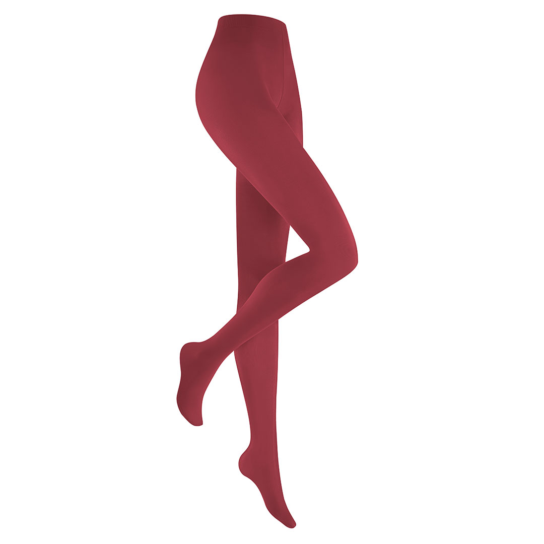 HUDSON Damen MICRO 50 -  38/40 - Strumpfhose mit ebenmäßiger Optik - Maroon (Rot)