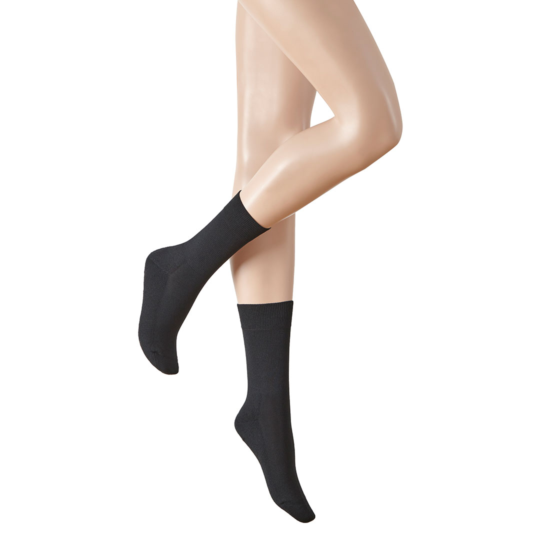 HUDSON Damen ONE FOR ALL -  35/38 - Strapazierfähige und langlebige Socken für jeden Trageanlass  - Black (Schwarz)
