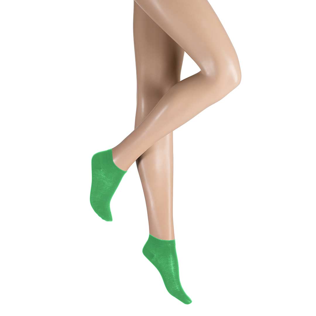 HUDSON Damen RELAX FINE -  39/42 - Sneaker Socken mit softer Qualität - Pear (Grün)
