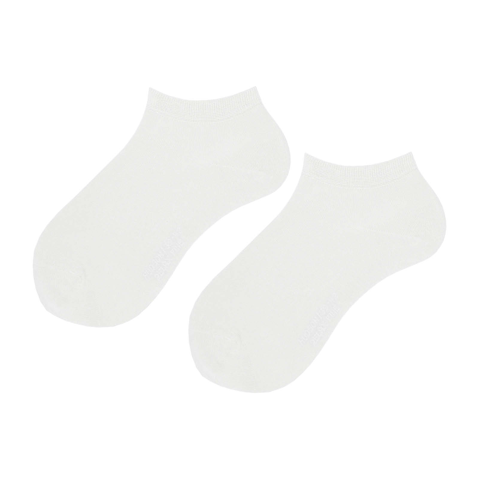 HUDSON Damen RELAX FINE -  35/38 - Sneaker Socken mit softer Qualität - White (Weiß)